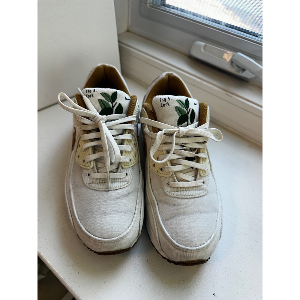 Nike Air Max 90 SE Flora Pack Cork Coconut Milk Sneakers DD0384-100 Womens 8.5